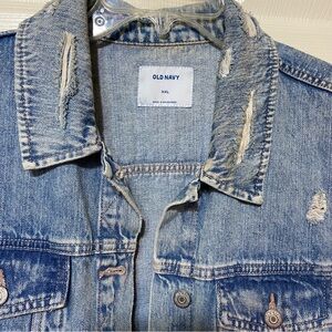 Old Navy Distressed Denim Jacket